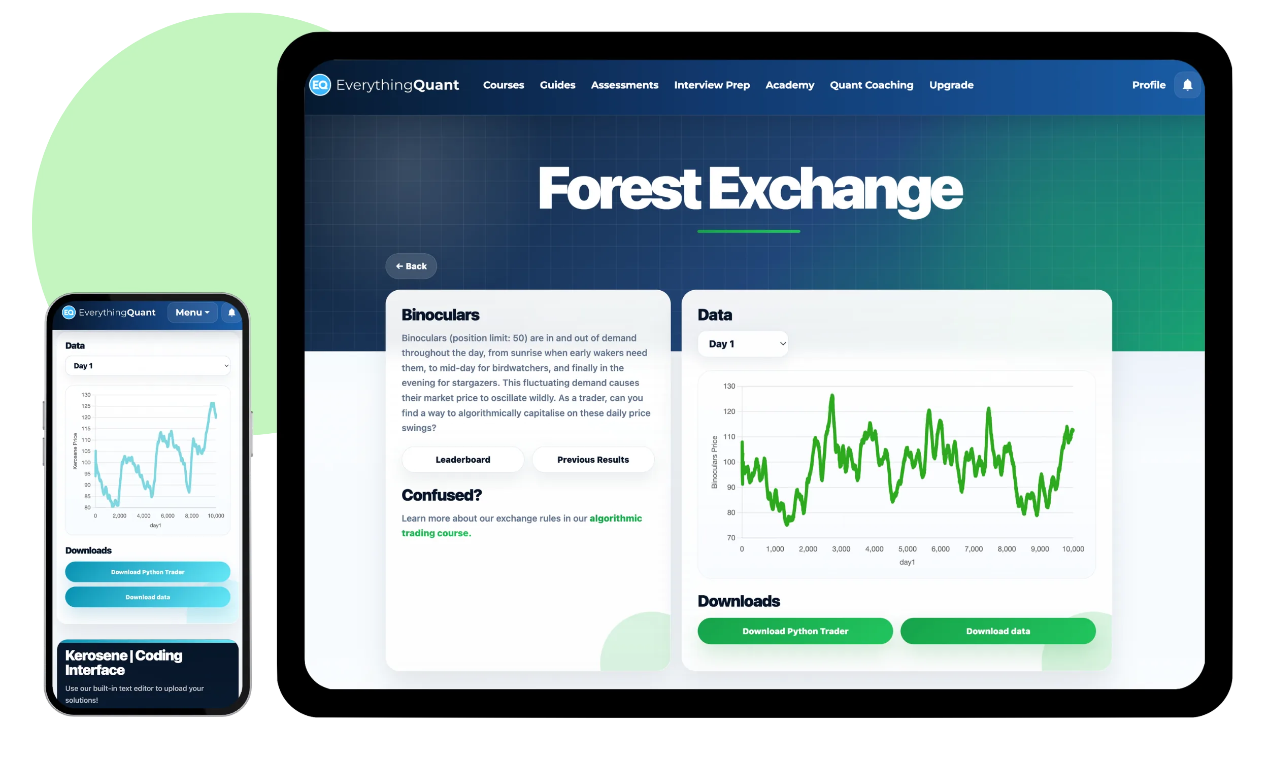 EverythingQuant simulated trading interface